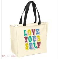 Love Yourself Cute Flower Tote Bag thumb 2