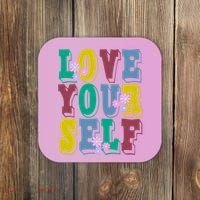 Love Yourself Cute Flower Coaster thumb 0