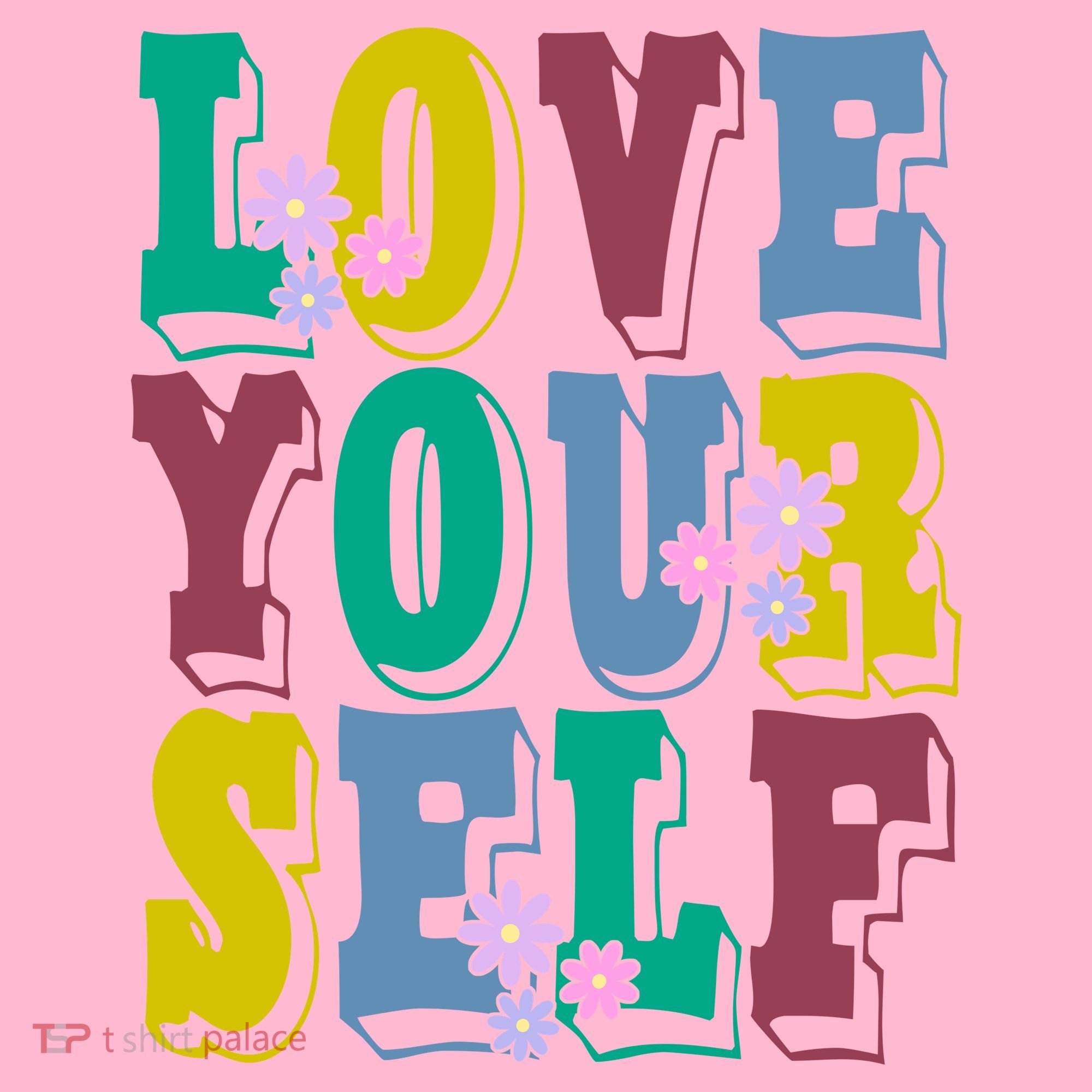 Love Yourself Cute Flower Coaster