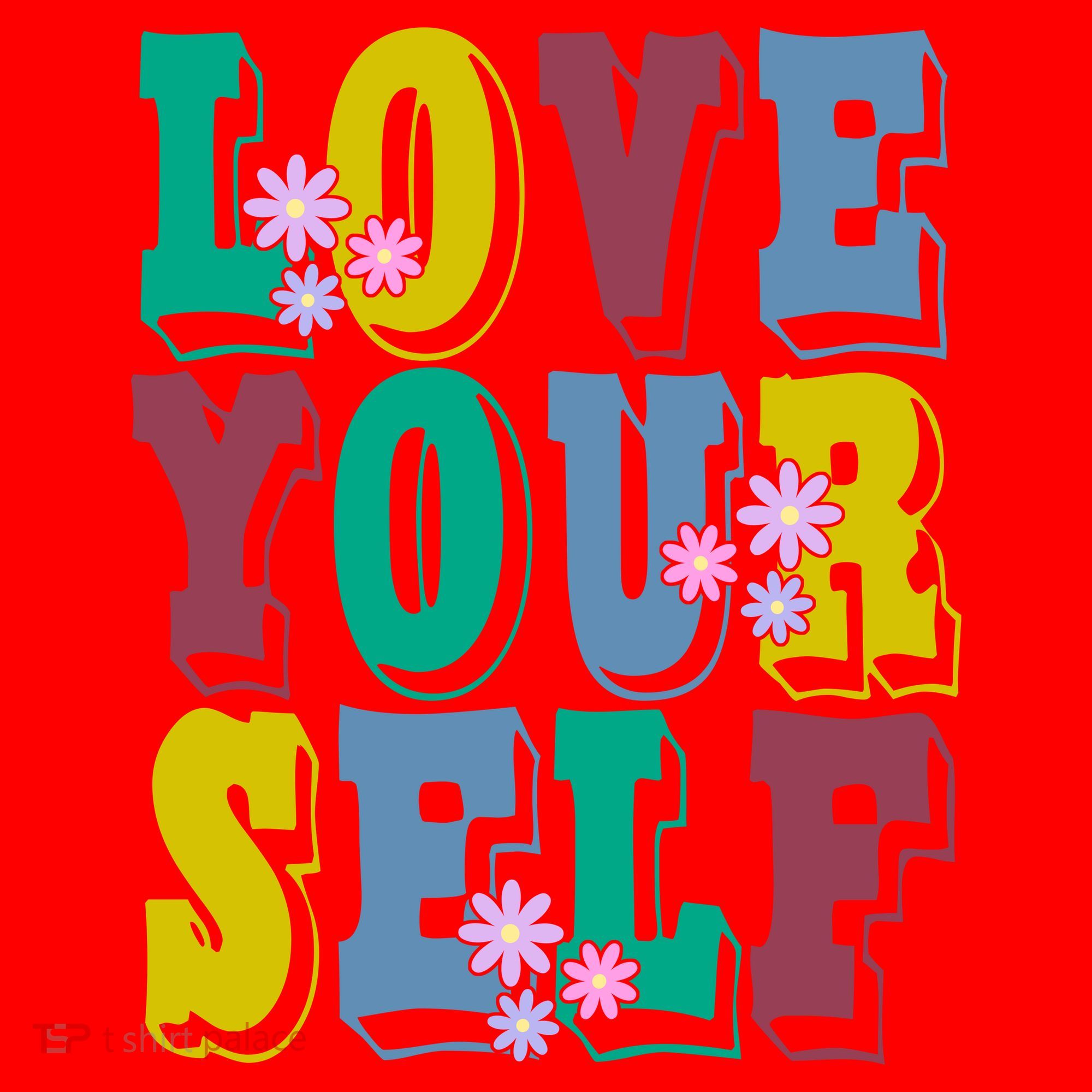 Love Yourself Cute Flower Santa Hat