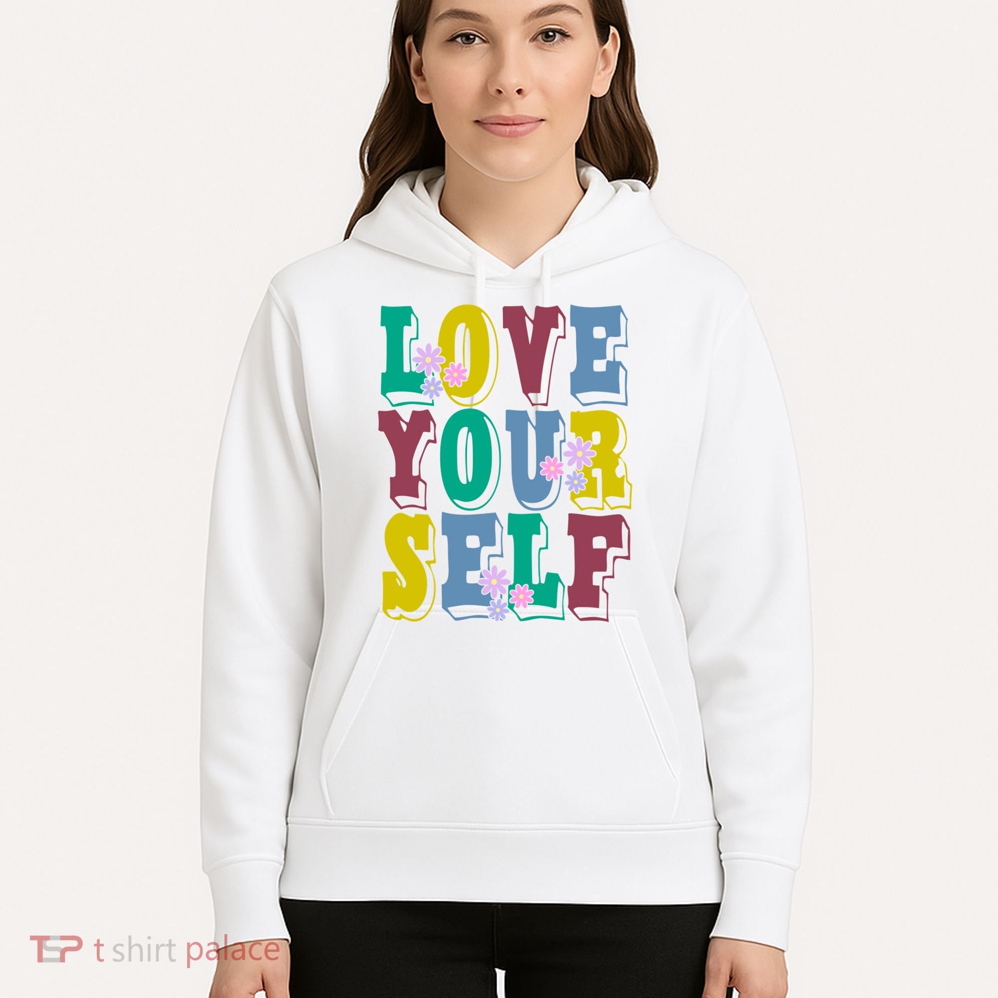 Love Yourself Cute Flower Hoodie