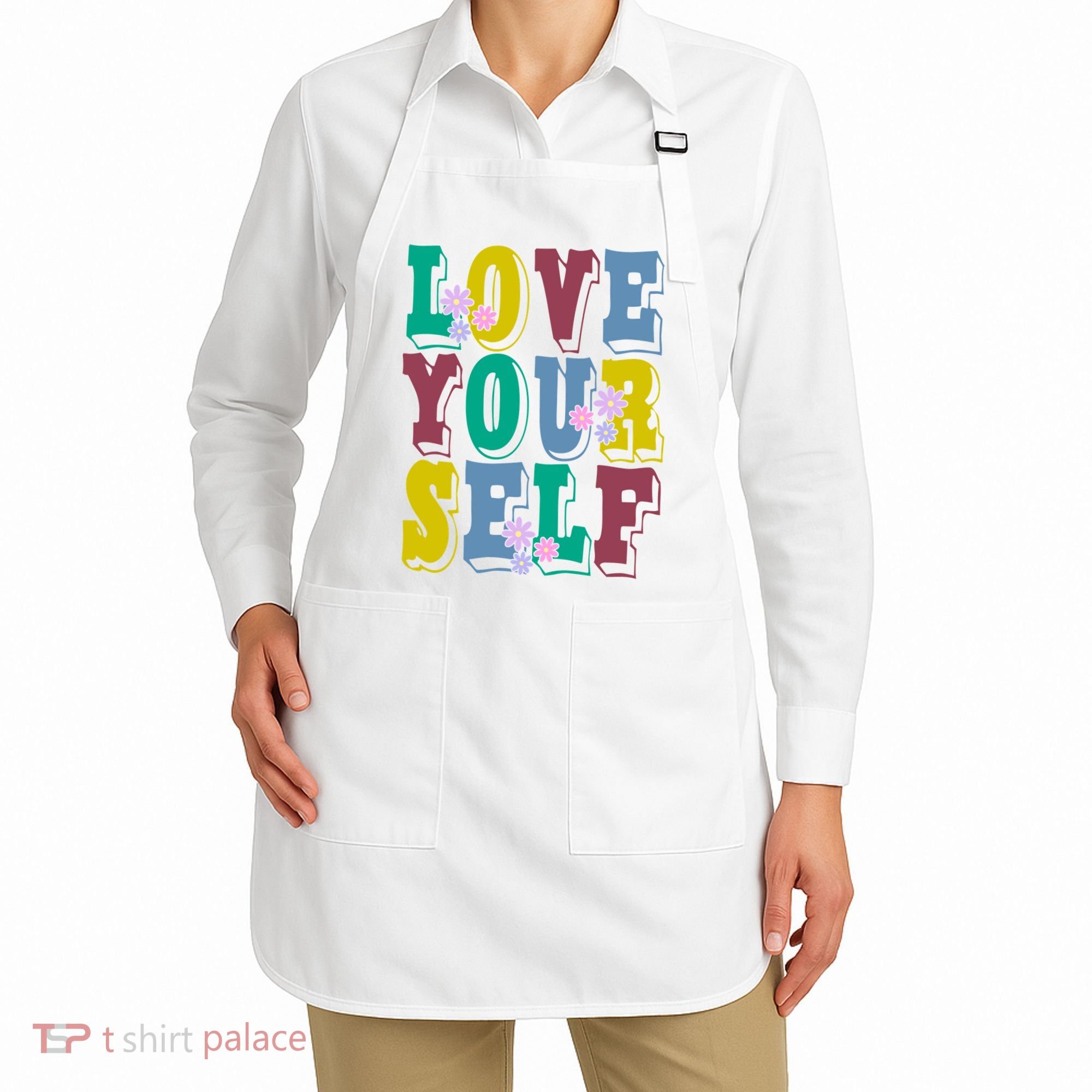Love Yourself Cute Flower Apron