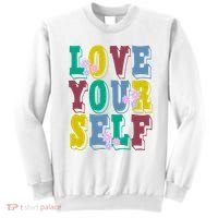 Love Yourself Cute Flower Sweatshirt thumb 0