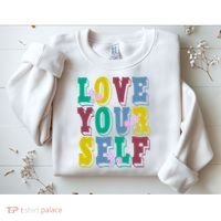 Love Yourself Cute Flower Sweatshirt thumb 2
