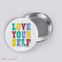 Love Yourself Cute Flower Button thumb 0