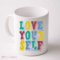 Love Yourself Cute Flower Coffee Mug thumb 0