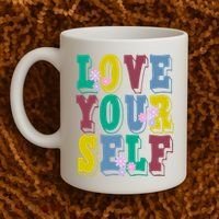 Love Yourself Cute Flower Coffee Mug thumb 2