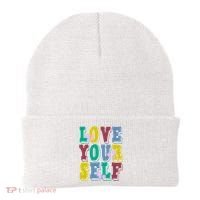 Love Yourself Cute Flower Beanie thumb 0