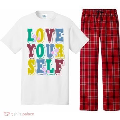 Love Yourself Cute Flower Pajama Set