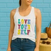 Love Yourself Cute Flower Women's Tank Top thumb 2