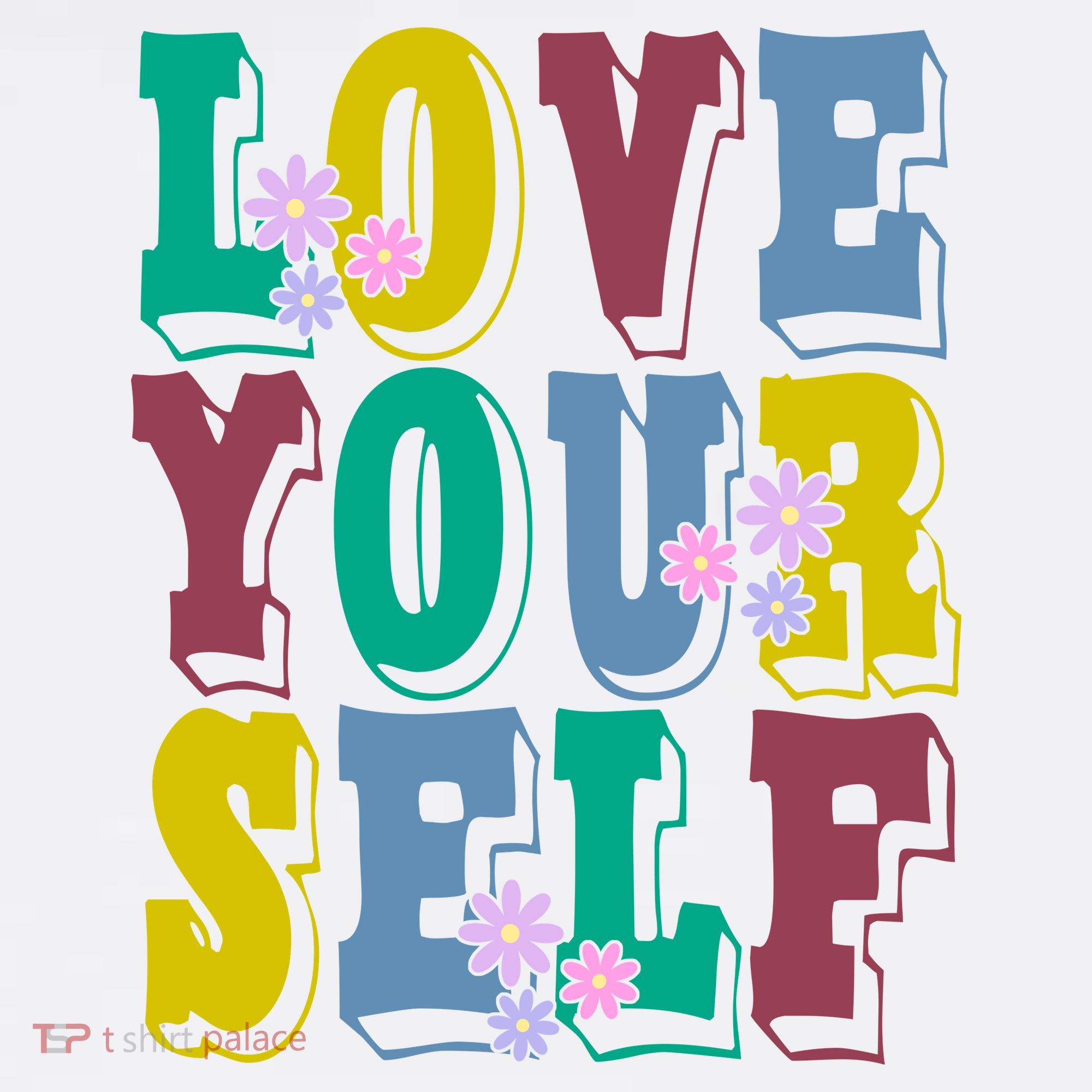 Love Yourself Cute Flower Baby Bodysuit