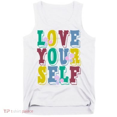 Love Yourself Cute Flower Tank Top