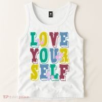 Love Yourself Cute Flower Tank Top thumb 2