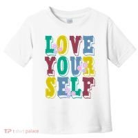 Love Yourself Cute Flower Toddler T-Shirt thumb 0