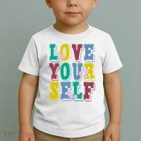 Love Yourself Cute Flower Toddler T-Shirt thumb 2