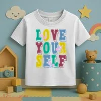 Love Yourself Cute Flower Toddler T-Shirt thumb 3