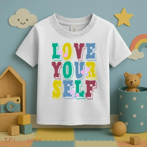 Love Yourself Cute Flower Toddler T-Shirt