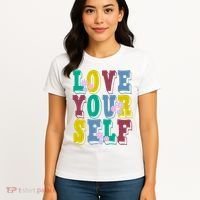 Love Yourself Cute Flower Women's T-Shirt thumb 4