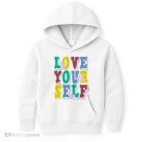 Love Yourself Cute Flower Kids Hoodie thumb 0