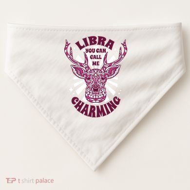 Libra You Can Call Me Charming USA-Made Doggie Bandana