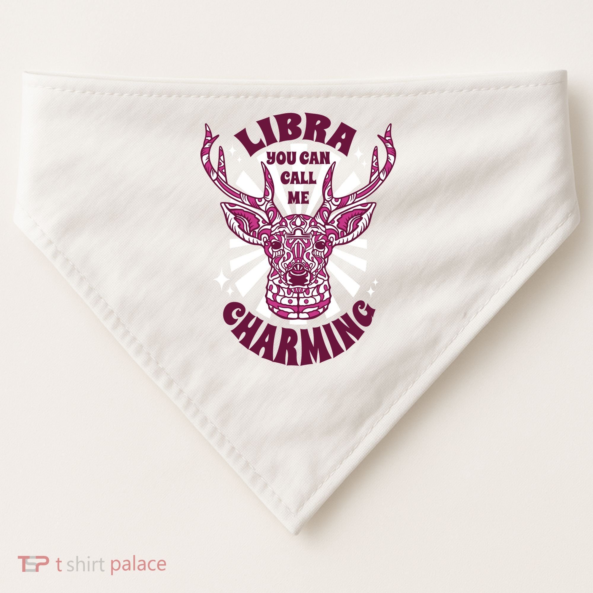 Libra You Can Call Me Charming USA-Made Doggie Bandana