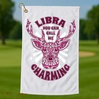 Libra You Can Call Me Charming Golf Towel thumb 1