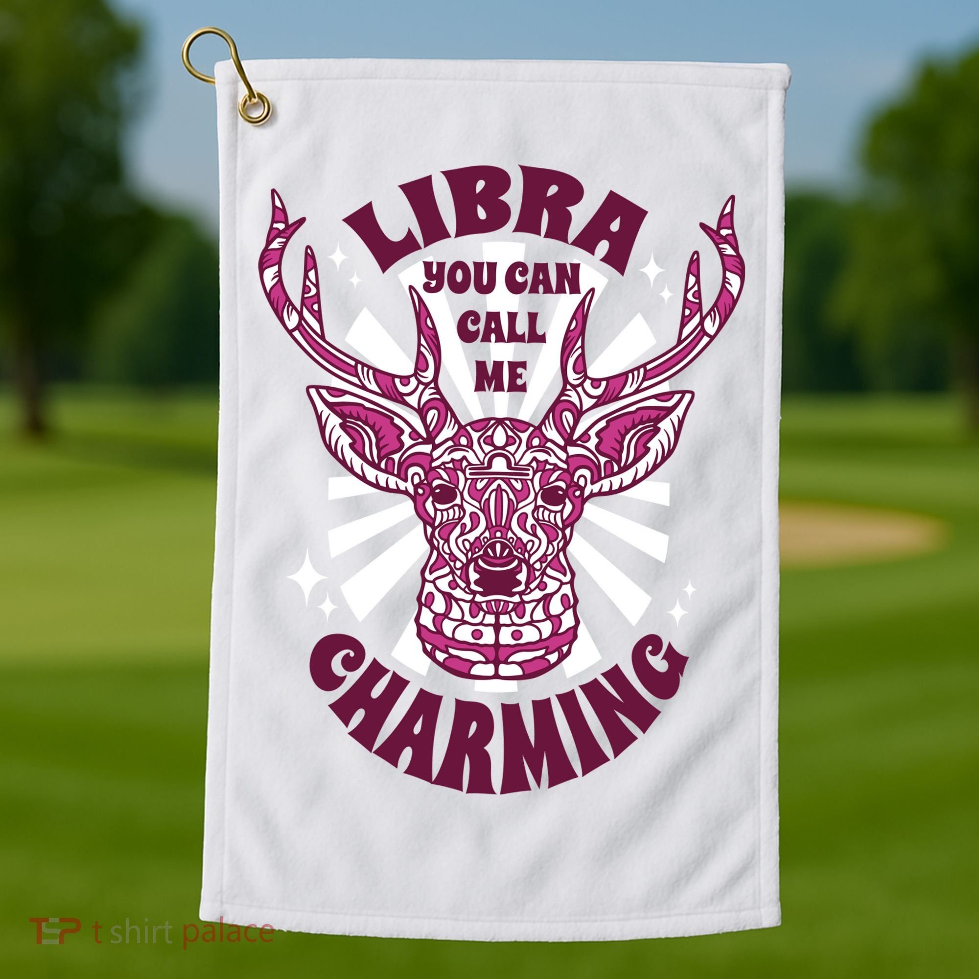 Libra You Can Call Me Charming Golf Towel
