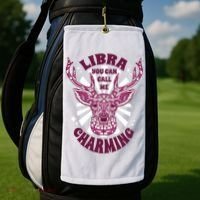 Libra You Can Call Me Charming Golf Towel thumb 2
