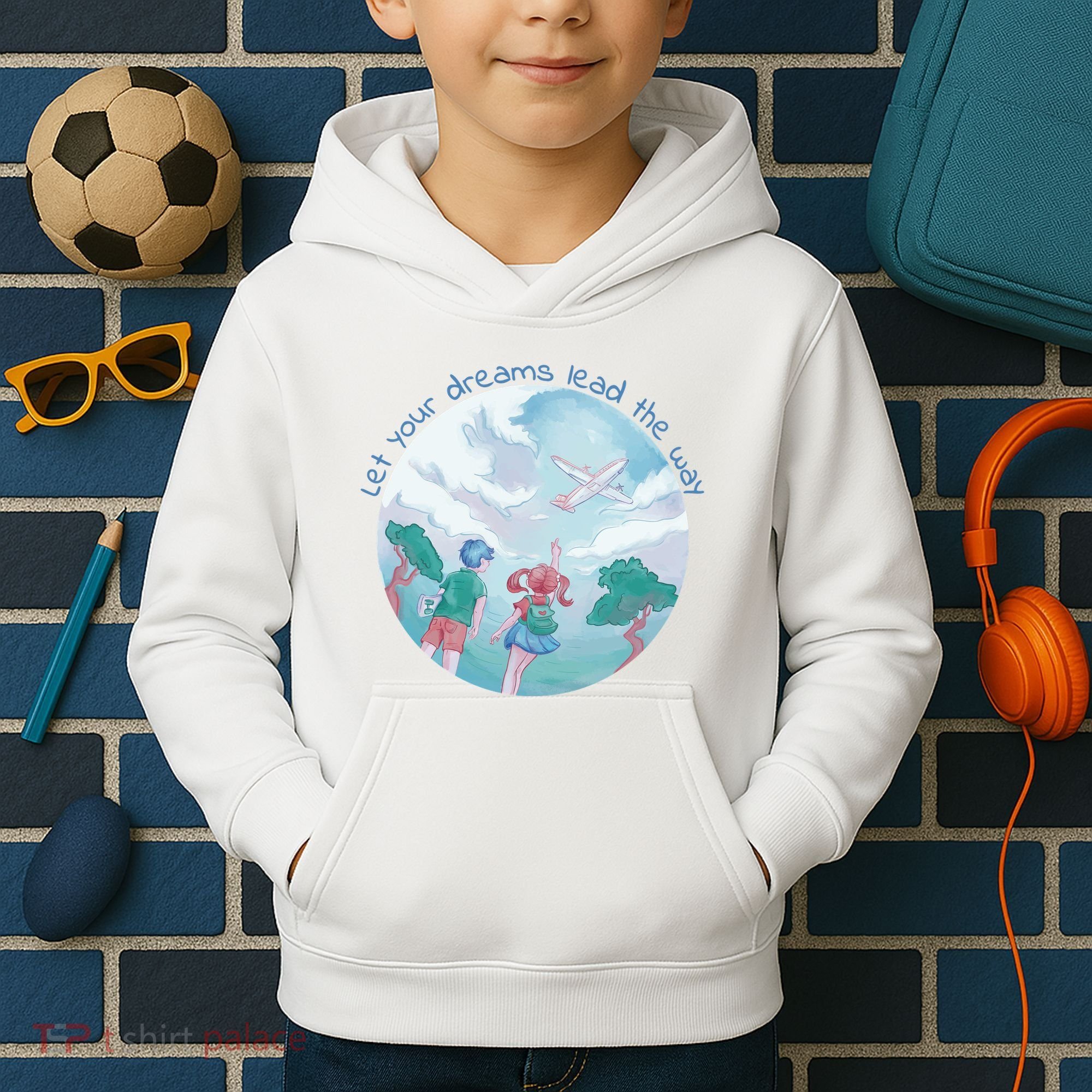 Let Your Dreams Lead The Way Travel Kids Hoodie