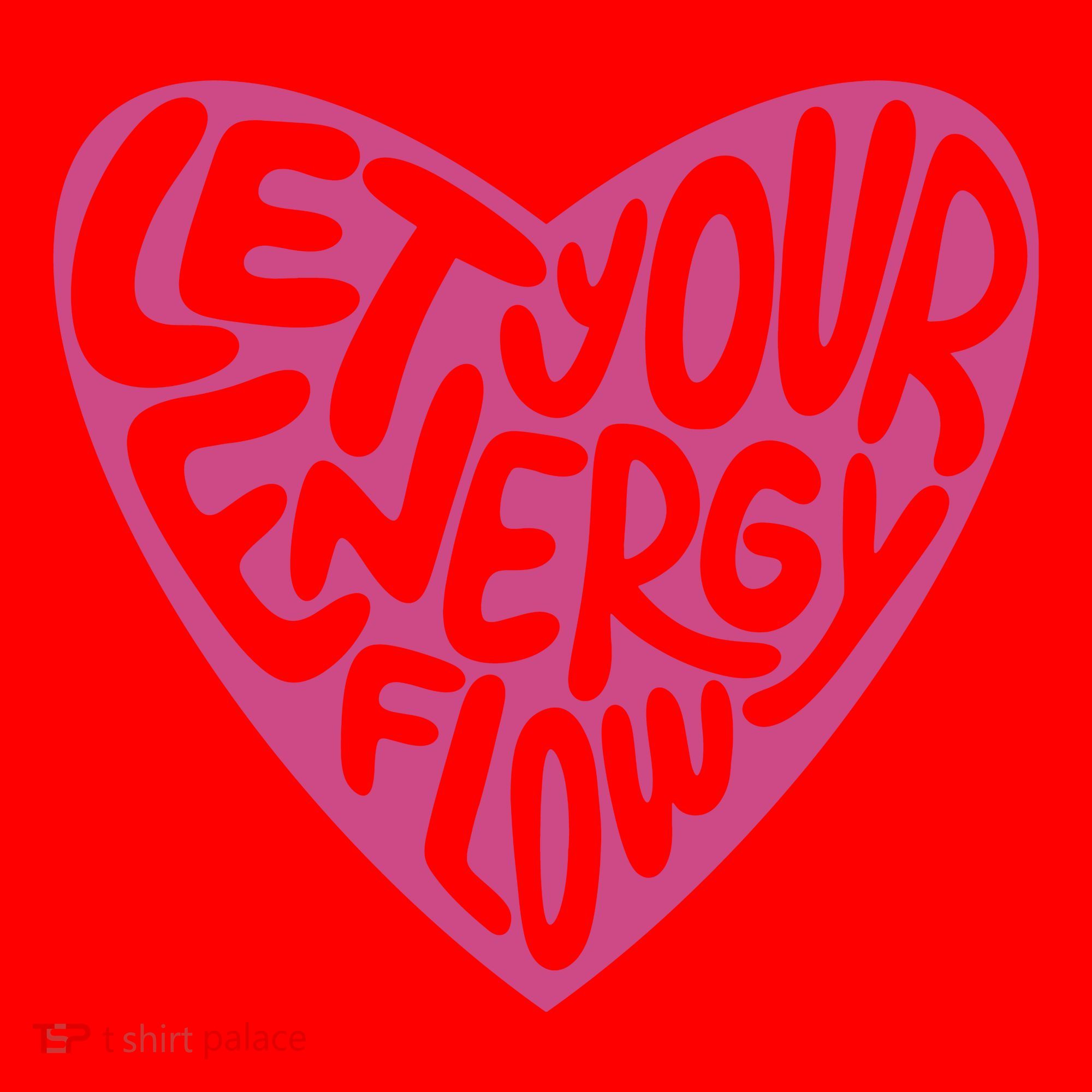 Let Your Energy Flow Heart Quote Santa Hat