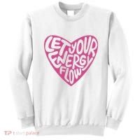 Let Your Energy Flow Heart Quote Sweatshirt thumb 0