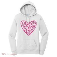 Let Your Energy Flow Heart Quote Women's Hoodie thumb 0
