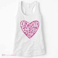 Let Your Energy Flow Heart Quote Women's Tank Top thumb 0