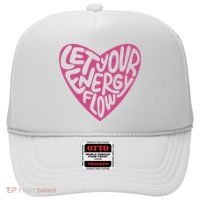 Let Your Energy Flow Heart Quote Hat thumb 0