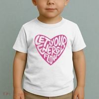 Let Your Energy Flow Heart Quote Toddler T-Shirt thumb 2