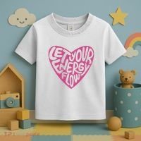 Let Your Energy Flow Heart Quote Toddler T-Shirt thumb 3