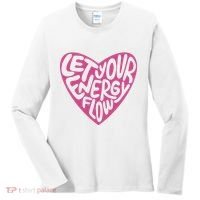 Let Your Energy Flow Heart Quote Women's Long Sleeve Shirt thumb 0