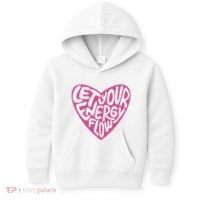 Let Your Energy Flow Heart Quote Kids Hoodie thumb 0