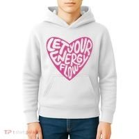 Let Your Energy Flow Heart Quote Kids Hoodie thumb 4