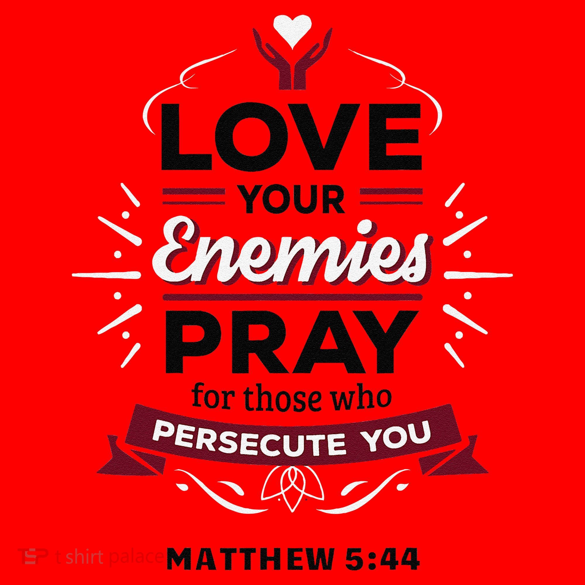 Love Your Enemies Pray For Those Who Persecute You Matthew Santa Hat