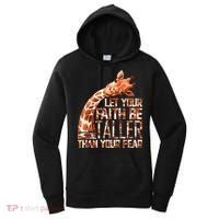 Let Your Faith Be Taller Than Your Fear Giraffe Women's Hoodie thumb 0