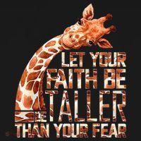 Let Your Faith Be Taller Than Your Fear Giraffe Visor thumb 3