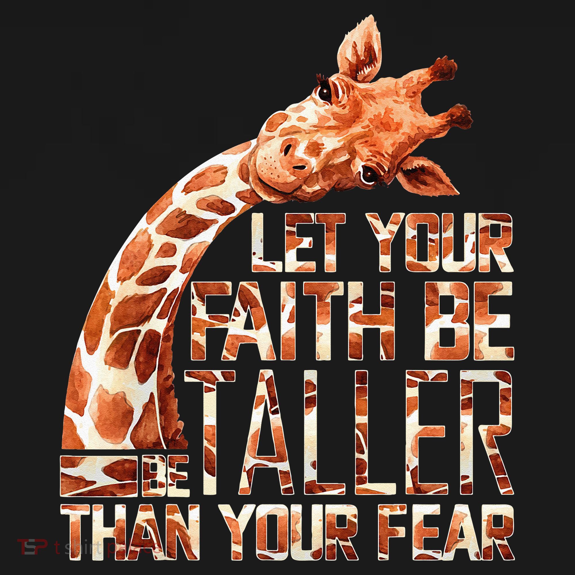 Let Your Faith Be Taller Than Your Fear Giraffe Visor