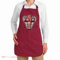 Let Your Faith Be Bigger Than Your Fear Winged Cross Apron thumb 2