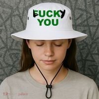Lucky You F*ck You Funny St Patrick's Day Bucket Hat thumb 3