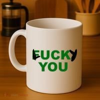 Lucky You F*ck You Funny St Patrick's Day Coffee Mug thumb 4