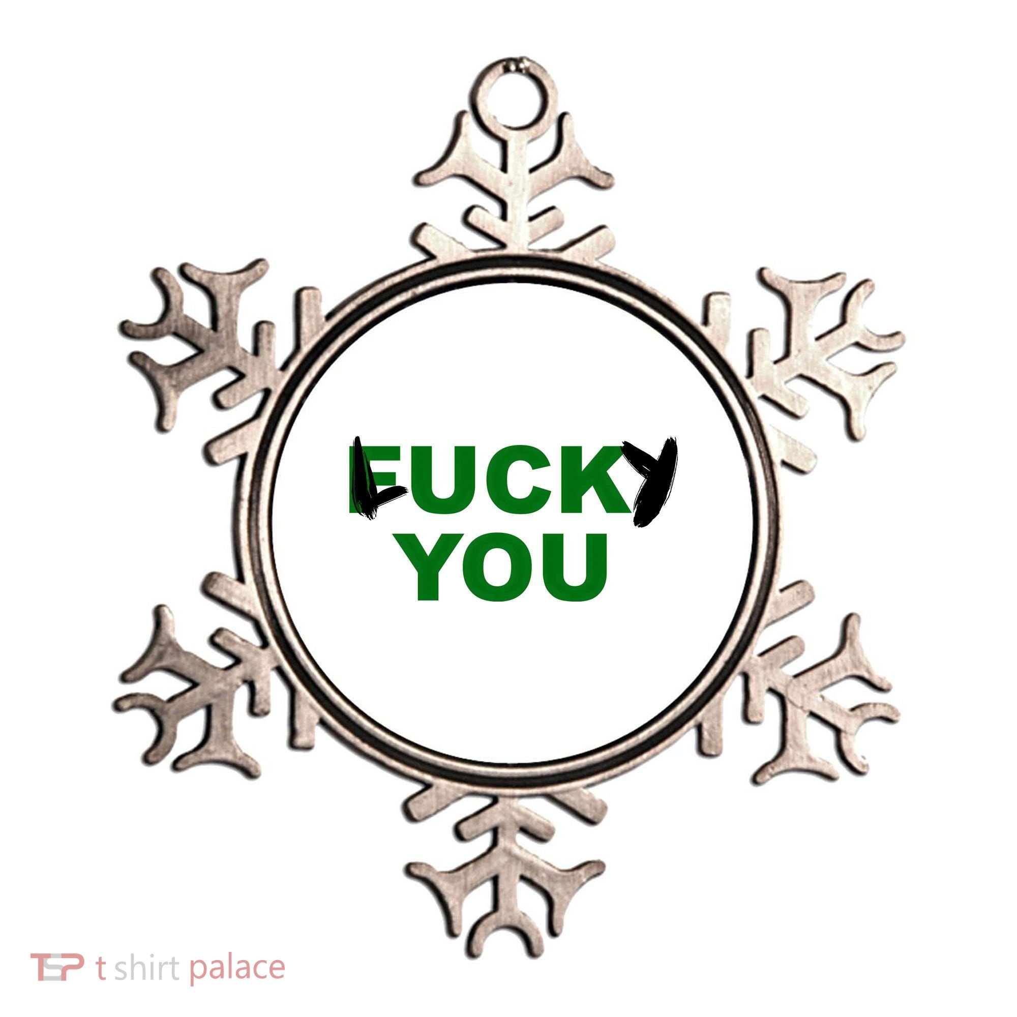Lucky You F*ck You Funny St Patrick's Day Ornament