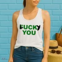 Lucky You F*ck You Funny St Patrick's Day Women's Tank Top thumb 2