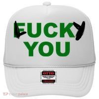 Lucky You F*ck You Funny St Patrick's Day Hat thumb 0