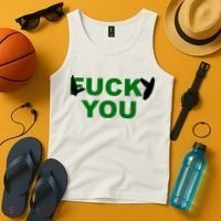 Lucky You F*ck You Funny St Patrick's Day Tank Top thumb 4